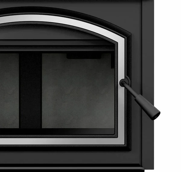 Empire Stove 28 Inch Metallic Black Steel Archway 1700 Wood Burning Fireplace Insert - Image 3
