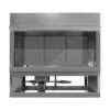 Firegear 36 Inch Kalea Bay Outdoor See-Through Linear Fireplace With LED Lights
