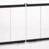 Superior/IHP 36 Inch Black Extruded Aluminum Bi-Fold Glass Doors