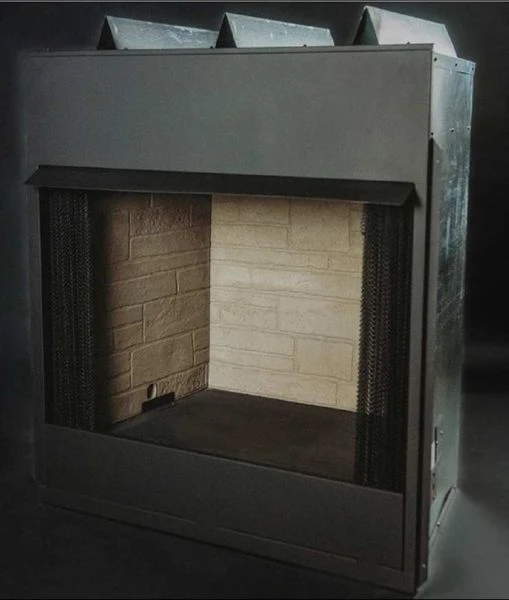 Heatmaster 36 Inch Vent Free Builder Gas Fireplace Firebox And Log Set - Millivolt