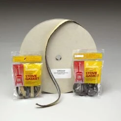 HomeSaver Black Self-Adhesive Stove Window Gasket Rope - 1/8 Inch X 13/16 Inch X 54 Inch