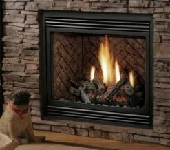 Kingsman 42 Inch HB4224 Zero Clearance Direct Vent Gas Fireplace - 7 Day Millivolt