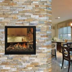 Kingsman Clean View Direct Vent See Through Gas Fireplace Heater - Millivolt - MCVST42H