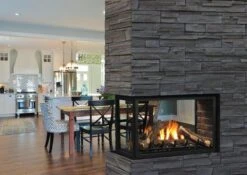 Kingsman Clean View Peninsula Direct Vent Millivolt Gas Fireplace - MCVP42H