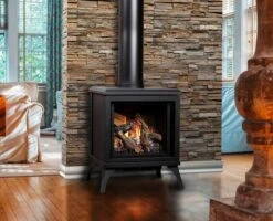 Kingsman FDV200S Free Standing Direct Vent Gas Heating Stove - Millivolt Pilot