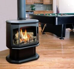 Kingsman FDV350 Free Standing Direct Vent Gas Heating Stove - Millivolt Pilot