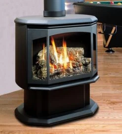 Kingsman FDV350 Free Standing Direct Vent Gas Heating Stove - 7 Day Millivolt