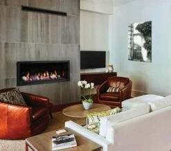 Kingsman Zero Clearance Clean View Direct Vent Linear IPI Gas Fireplace - 36 Inch - ZCVRB3622E