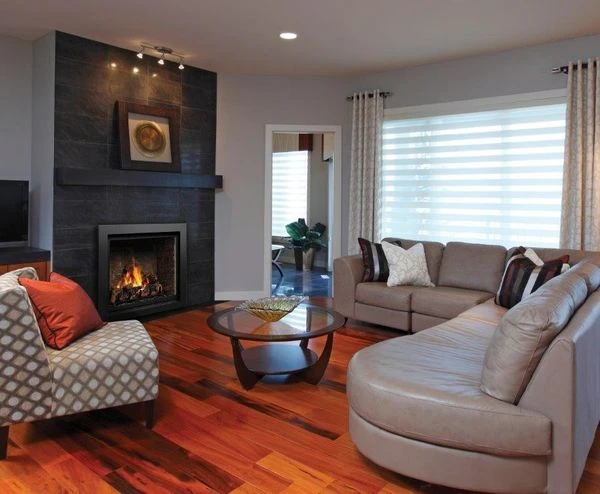 Kingsman Zero Clearance Clean View Direct Vent Millivolt Gas Fireplace - 42 Inch - ZCV42H