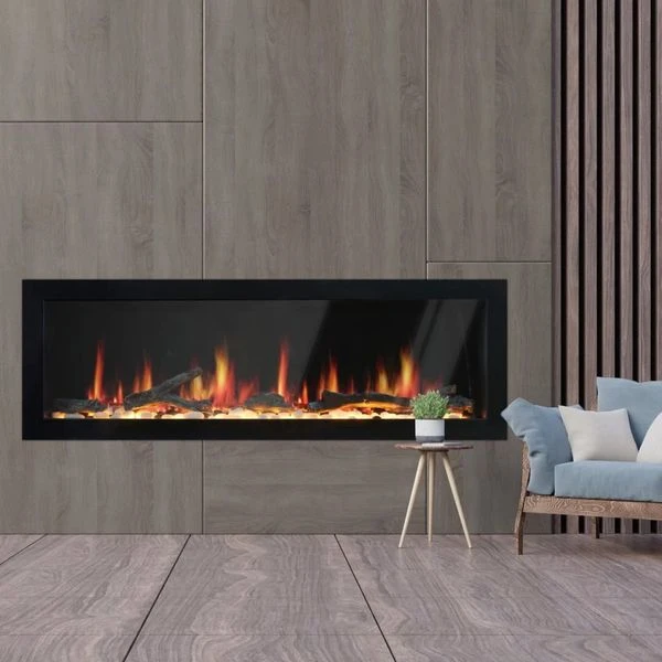 Litedeer Homes Gloria II 48 Inch Seamless Push-in Electric Linear Fireplace - Image 2