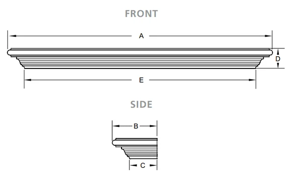 Majestic 48' Gifford Mantel Shelf - Image 2