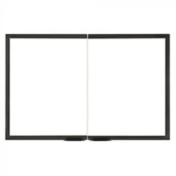 Majestic Black Cabinet Style Gasketed Glass Door For 42 Inch Sovereign Fireplaces