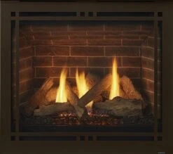 Majestic Black Reflective Glass Panels For 36 Inch Quartz Platinum Gas Fireplaces