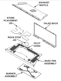 Majestic Contemporary Kit With Glass Liner For 30' Ruby Inserts