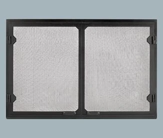 Majestic Grand Vista Black Cabinet Style Mesh Doors For SB60 - GV60BK