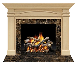 Majestic Portico B Wood Fireplace Mantel