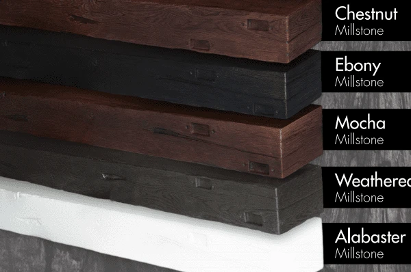 MantelX Millstone 6 Foot Cast Stone Fireplace Mantel Shelf