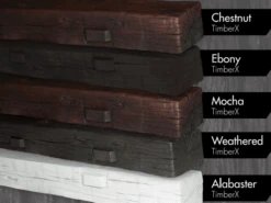 MantelX TimberX 6 Foot Cast Stone Fireplace Mantel Shelf