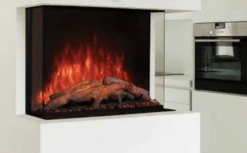 Modern Flames 30 Inch Sedona Pro Bay Front Peninsula Electric Fireplace