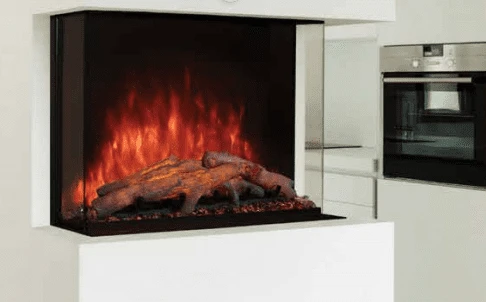 Modern Flames 30 Inch Sedona Pro Bay Front Peninsula Electric Fireplace