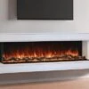 Modern Flames 44 Inch Landscape Pro Bay Front Electric Fireplace With RTF Wall-Mount Cabinet