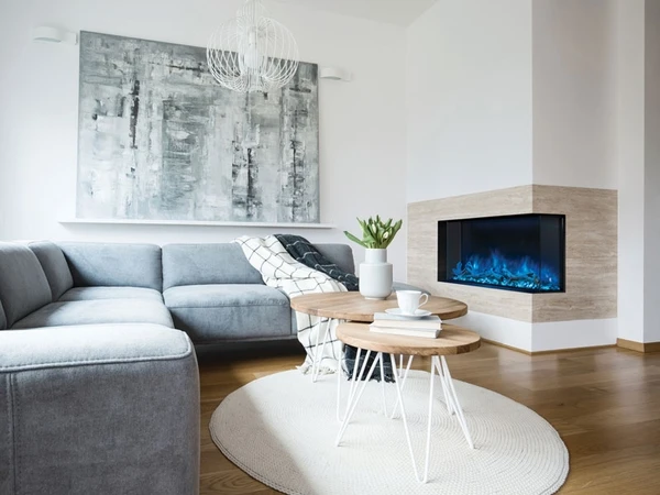 Modern Flames 44 Inch Landscape Pro Bay Front Peninsula Electric Fireplace - Image 2