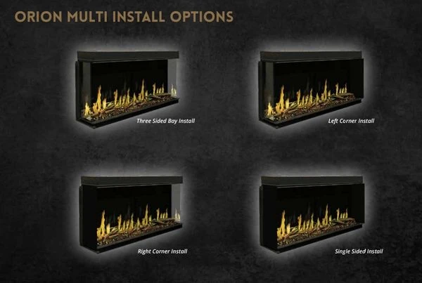 Modern Flames 52 Inch Orion Bay Front Electric Wall Fireplace - Image 5