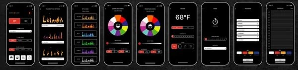 Modern Flames 52 Inch Orion Slim Electric Wall Fireplace - Image 4