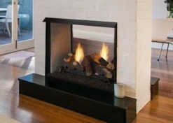 Monessen 36 Inch Lo-Rider Clean Face See-Through Firebox Fireplace With Traditional Refractory Firebrick