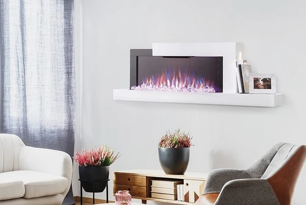 Napoleon 59 Inch Stylus Cara Elite Smart Wall-Mount Electric Fireplace - Image 5