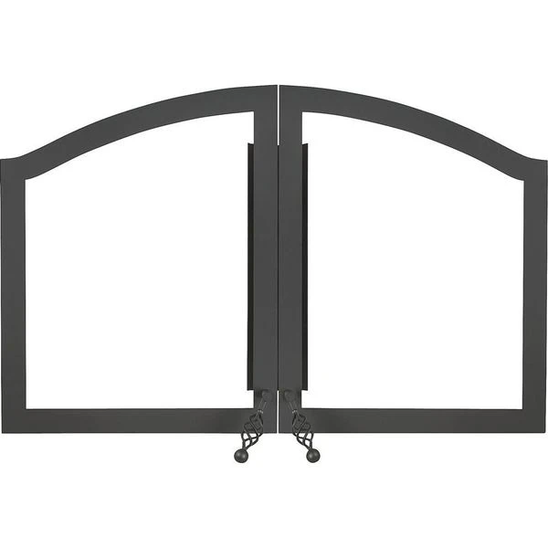 Napoleon Arched Black Double Doors - H335-1K - High Country NZ6000 Fireplace