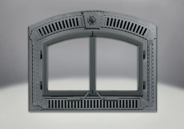 Napoleon Wrought Iron Arched Faceplate With Grills And Keystone - FPWI3-H - High Country NZ3000H Fireplace