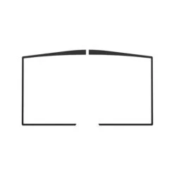 Osburn Stratford Fireplace Black Steel Door Overlay