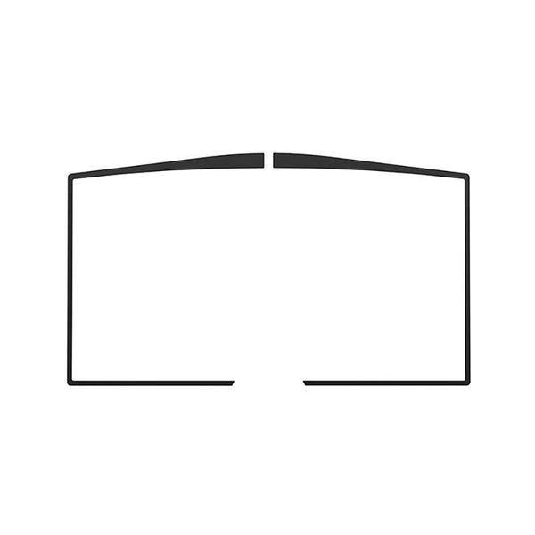 Osburn Stratford Fireplace Black Steel Door Overlay