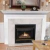 Pearl Mantels 48 Inch Newport MDF Full Fireplace Mantel - White