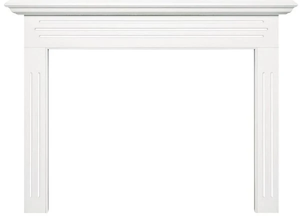 Pearl Mantels 48 Inch Newport MDF Full Fireplace Mantel - White - Image 2