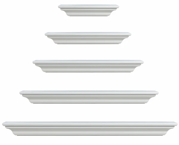 Pearl Mantels 618 Crestwood MDF Fireplace Mantel Shelf In White - Image 3