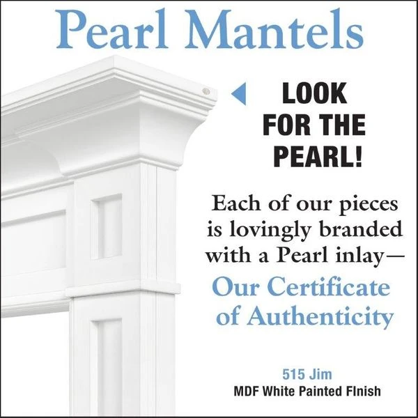 Pearl Mantels Jim 48' MDF Fireplace Mantel Surround - Image 3