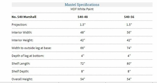 Pearl Mantels Marshall MDF Fireplace Fireplace Mantel Shelf - Image 2