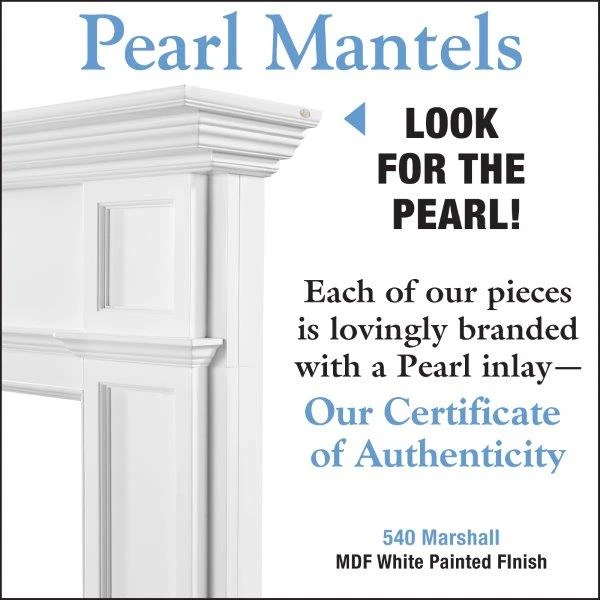 Pearl Mantels Marshall MDF Fireplace Fireplace Mantel Shelf - Image 4