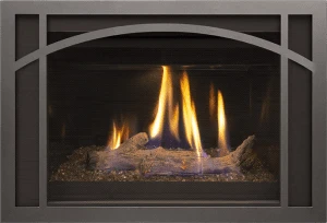 Real Fyre 36' ISeries Fireplace Insert Mission Arch Style Overlay - Image 3