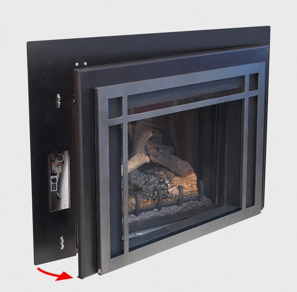 Real Fyre Large 3-Sided Surround For DVI-25 Series Direct Vent Gas Fireplace Inserts - Image 2