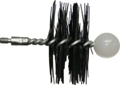 Rutland 3-Inch Diameter Round Nylon Brush Head With 1/4-Inch 20 Thread For Pellet Stoves