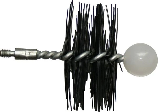 Rutland 3-Inch Diameter Round Nylon Brush Head With 1/4-Inch 20 Thread For Pellet Stoves