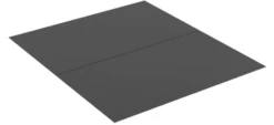 SBI 46 3/4 X 54 Inches Black Steel Hearth Pad