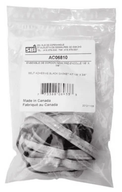SBI Self-Adhesive Black Gasket Kit - 3/8 Inch X 6 Foot