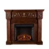 SEI 44 Inch Calvert Electric Fireplace With Carved Mantel