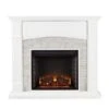 SEI 46 Inch Seneca Electric Fireplace With Faux Brick Mantel