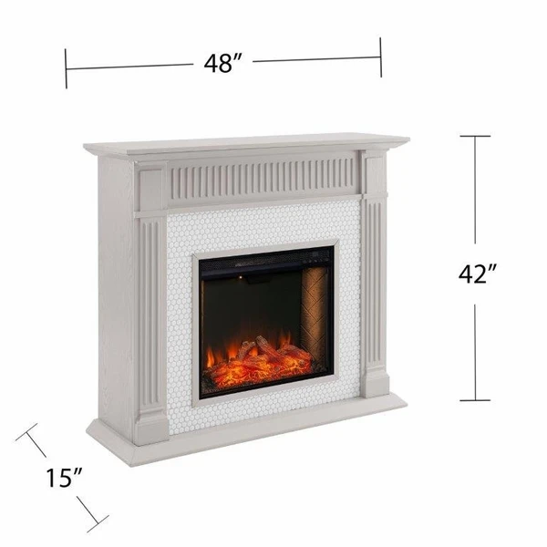 SEI 48 Inch Chessing Alexa-Enabled Smart Electric Fireplace - Image 2