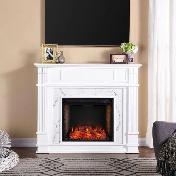 SEI 48 Inch Highgate Alexa-Enabled Smart Electric Fireplace - Image 4